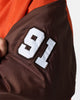 X-Large Baseball Logo Varsity Jacket Orange