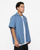 X-Large Drawing OG Open Collar T-Shirt Blue