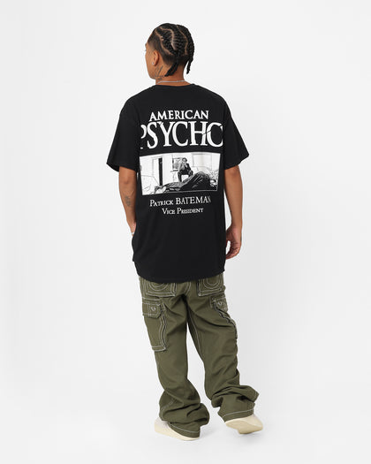Rats Get Fat X American Psycho Patrick Bateman T-Shirt Black