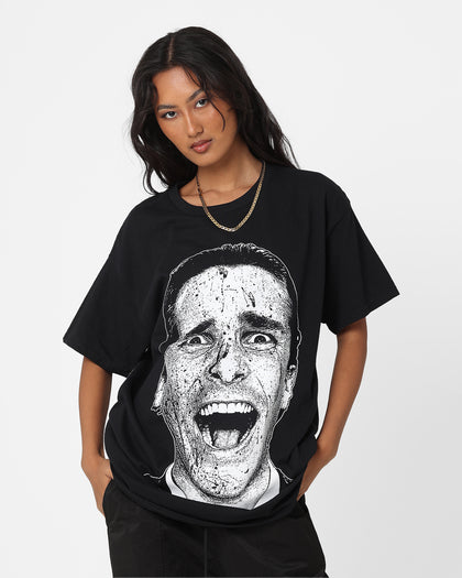 Rats Get Fat X American Psycho Patrick Bateman T-Shirt Black