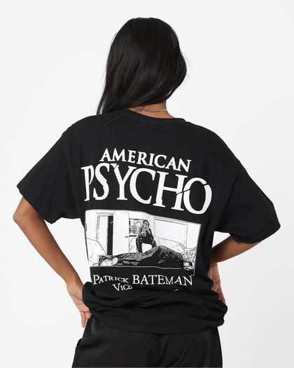 Rats Get Fat X American Psycho Patrick Bateman T-Shirt Black