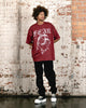 Saint Morta Fear Boxy T-Shirt Maroon