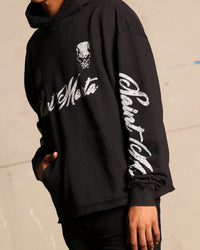 Saint Morta Roadhouse Boxy Hoodie Washed Black