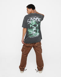 73Studio X Harry Potter Snape Heavyweight Vintage T-Shirt Black Wash