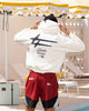 Loiter Patchwork Hoodie Off White