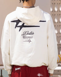 Loiter Patchwork Hoodie Off White