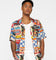 The New Establishment X Nascar CMS Program Resort Button Up Shirt Multi
