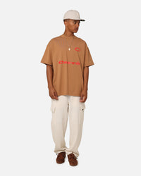 Carre C Star Oversized T-Shirt Tobacco