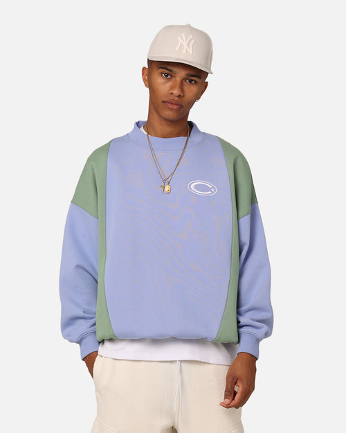 Carre C Star Panelled Crewneck Pale Blue