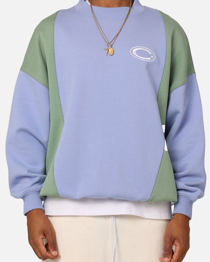 Carre C Star Panelled Crewneck Pale Blue