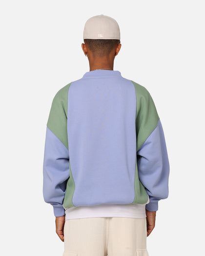 Carre C Star Panelled Crewneck Pale Blue