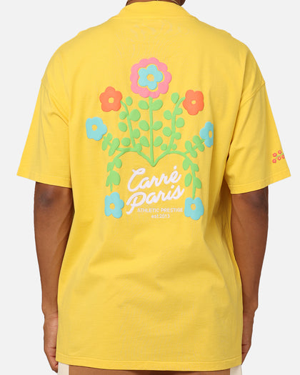 Carre Floraux Oversized T-Shirt Yellow