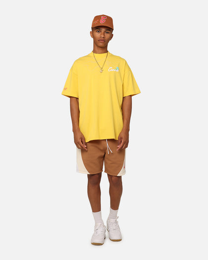Carre Floraux Oversized T-Shirt Yellow