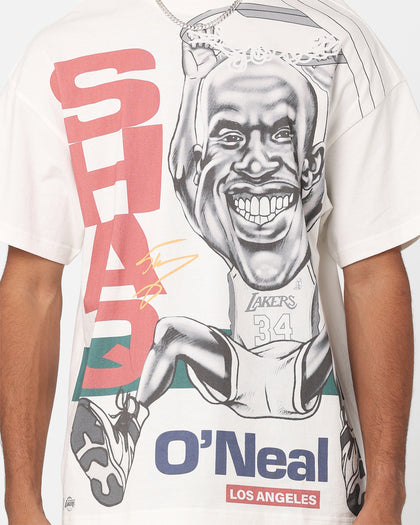 Mitchell & Ness Los Angeles Lakers Shaquille O'Neal Blockade T-Shirt Vintage White