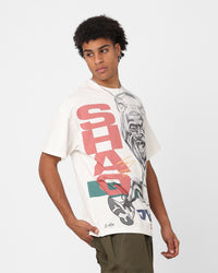 Mitchell & Ness Los Angeles Lakers Shaquille O'Neal Blockade T-Shirt Vintage White