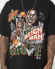 Mitchell & Ness Seattle Supersonics Gary Payton and Shawn Kemp Caricature T-Shirt Faded Black