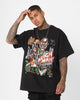 Mitchell & Ness Seattle Supersonics Gary Payton and Shawn Kemp Caricature T-Shirt Faded Black