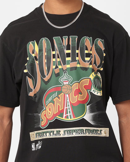 Mitchell & Ness Seattle SuperSonics In The Spotlight T-Shirt Faded Black