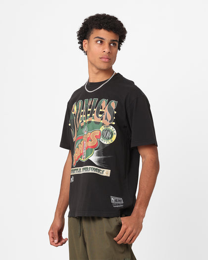 Mitchell & Ness Seattle SuperSonics In The Spotlight T-Shirt Faded Black