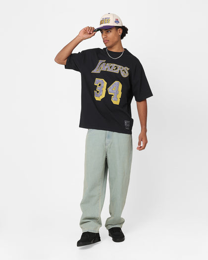 Mitchell & Ness Los Angeles Lakers Shaquille O'Neal N&N Oversized T-Shirt Faded Black