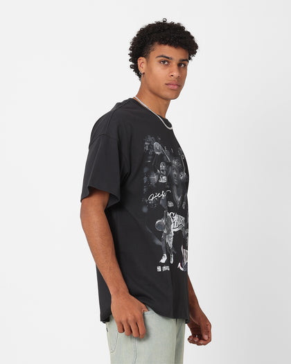 Mitchell & Ness Philadelphia 76ers Allen Iverson Player Photo T-Shirt Faded Black