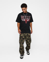 Mitchell & Ness Chicago Bulls Underscore T-Shirt Faded Black