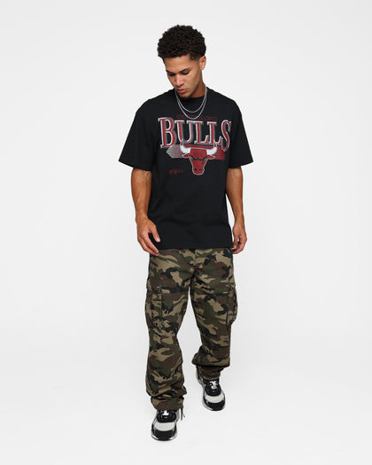 Mitchell & Ness Chicago Bulls Underscore T-Shirt Faded Black