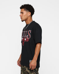 Mitchell & Ness Chicago Bulls Underscore T-Shirt Faded Black