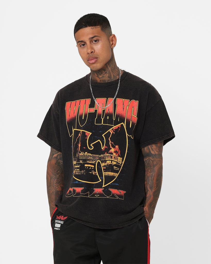 Wu Tang Brand Limited Lightning T-Shirt Black Wash | Culture Kings