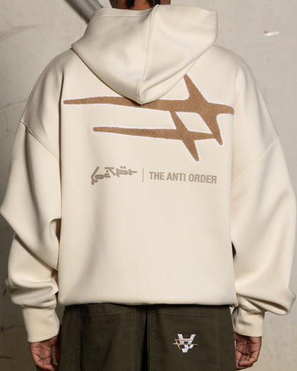 Loiter X The Anti Order Zip Hoodie Stone