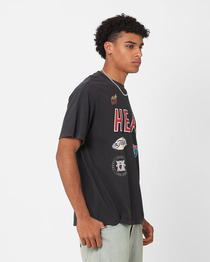 Mitchell & Ness Miami Heat Highway Logo T-Shirt Vintage Black