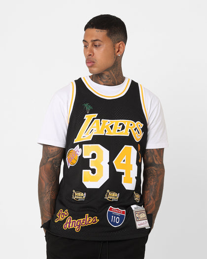 Mitchell & Ness Los Angeles Lakers Shaquille O'Neal Hi-Way Swing Jersey Black