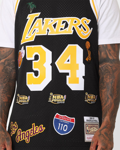 Mitchell & Ness Los Angeles Lakers Shaquille O'Neal Hi-Way Swing Jersey Black