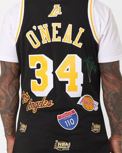 Mitchell & Ness Los Angeles Lakers Shaquille O'Neal Hi-Way Swing Jersey Black