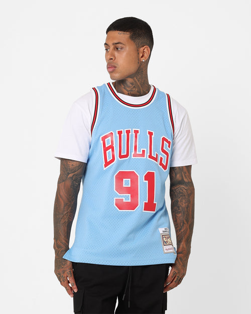 Mitchell & Ness Chicago Bulls Dennis Rodman Swing Jersey Sky Blue