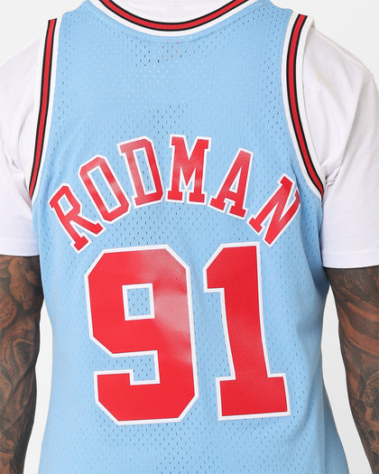 Mitchell & Ness Chicago Bulls Dennis Rodman Swing Jersey Sky Blue
