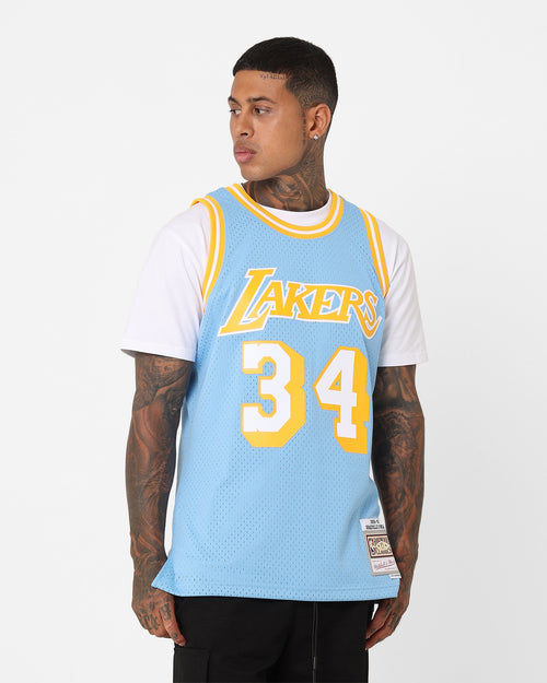 Mitchell & Ness Los Angeles Lakers Shaquille O'Neal Swing Jersey Sky Blue