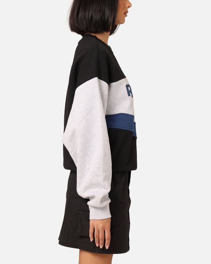 Reebok Women's Court Side Basketball Vintage Crewneck Uniform Blue