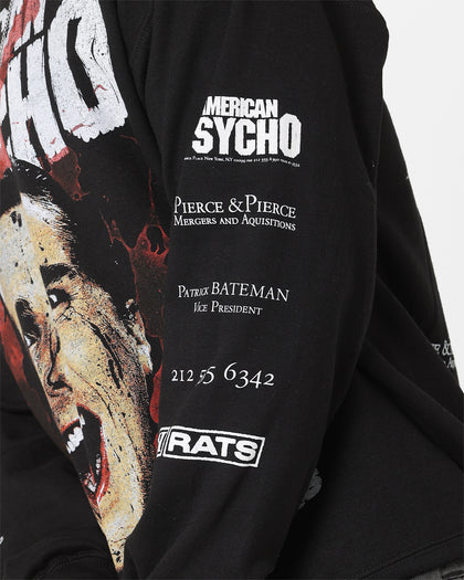 Rats Get Fat X American Psycho American Psycho Crewneck Black