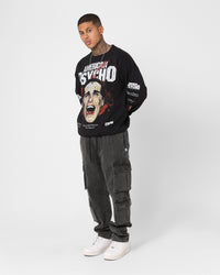 Rats Get Fat X American Psycho American Psycho Crewneck Black