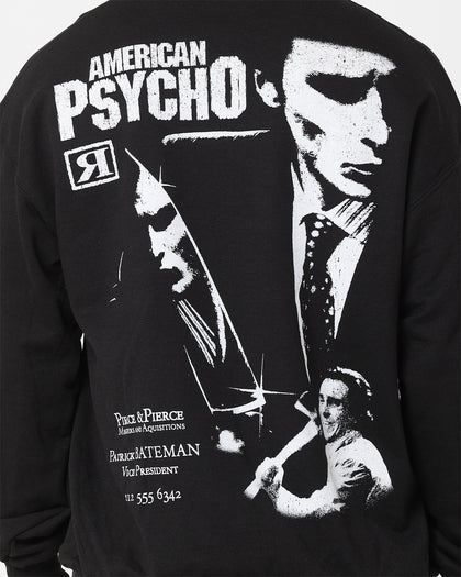 Rats Get Fat X American Psycho American Psycho Crewneck Black