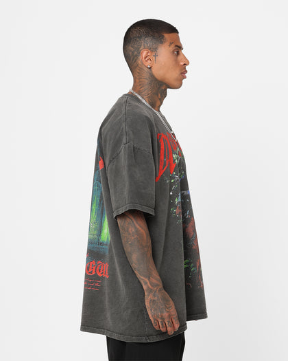 73Studio X The Lord Of The Rings Nazgul Heavyweight Vintage T-Shirt Black Wash