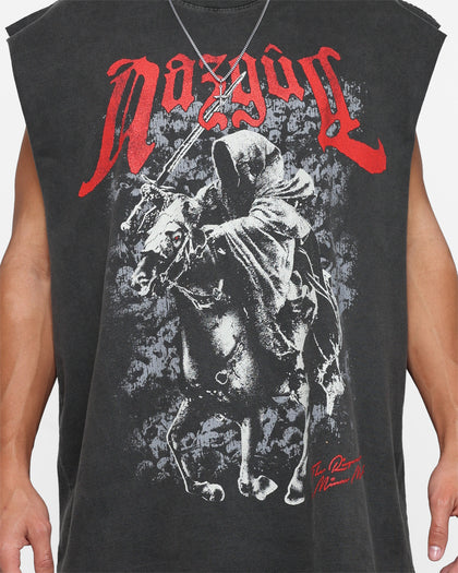 American Thrift X The Lord Of The Rings Nazgul Heavyweight Muscle T-Shirt Black Wash