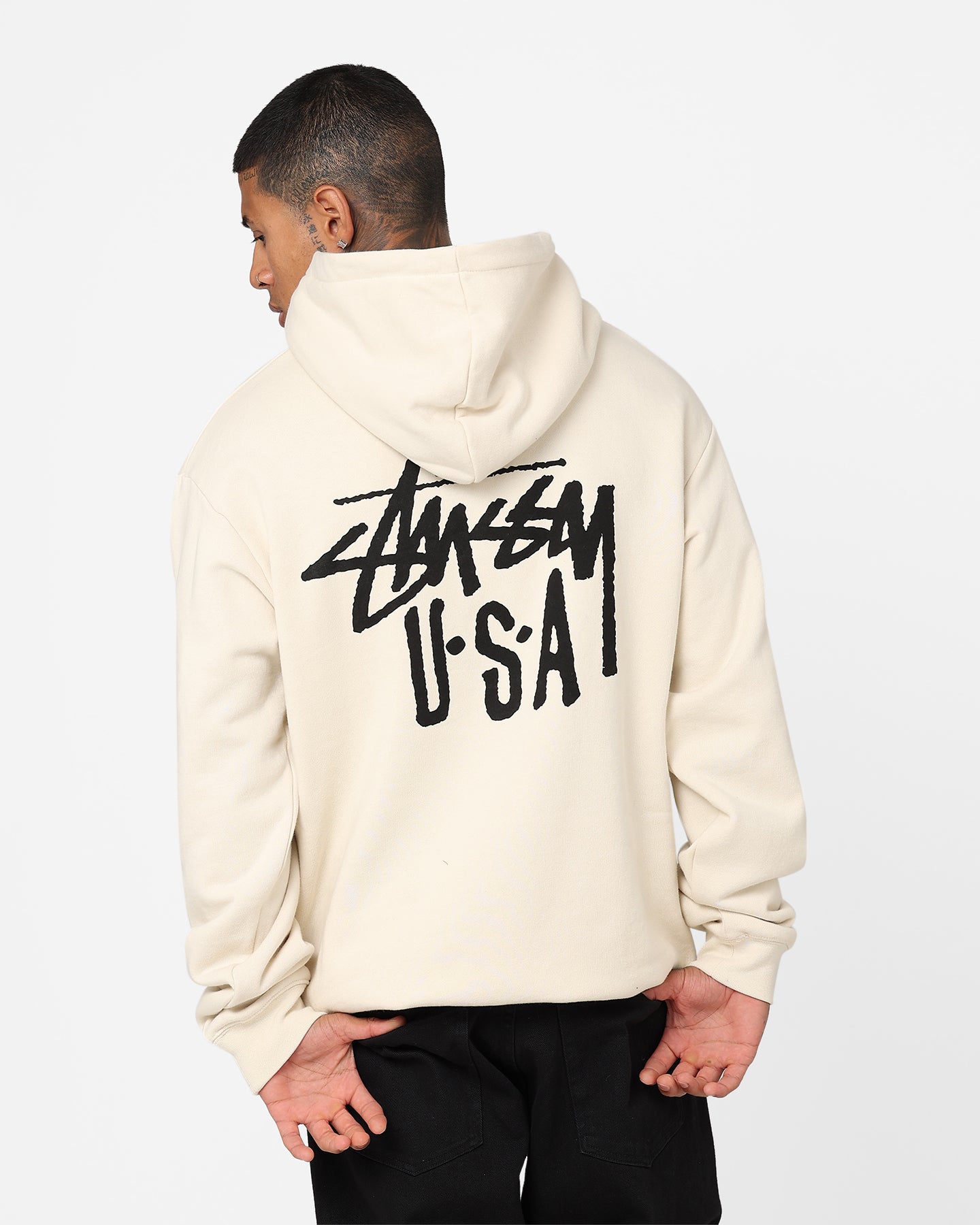 Stussy USA LCB Hoodie Cream | Culture Kings