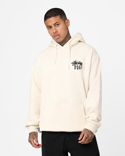 Stussy USA LCB Hoodie Cream