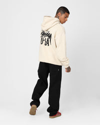 Stussy USA LCB Hoodie Cream