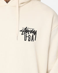 Stussy USA LCB Hoodie Cream