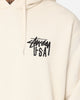 Stussy USA LCB Hoodie Cream