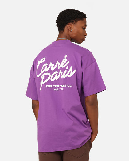 Carre Athletic Heritage Oversized T-Shirt Purple