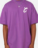 Carre Athletic Heritage Oversized T-Shirt Purple